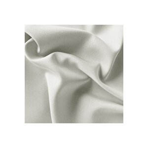 Kadife Dokulu Fon Perde Pilesiz Tek Kanat Açık Krem 140x270 cm