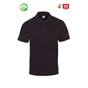 Eco Polo Pi̇ke Kisa Kol T-shirt-8101-siyah 3XL