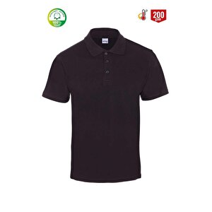 My Form Eco Polo Pi̇ke Kisa Kol T-shirt-8101-siyah