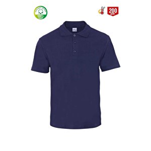 Eco Polo Pi̇ke Kisa Kol T-shirt-8101-lacivert M
