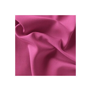 Kadife Dokulu Fon Perde Pilesiz Tek Kanat Fuşya 220x270 cm