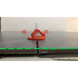 Seramik Seviye Derz Ayırıcı Klips Twister Vidalı Klips 1 mm