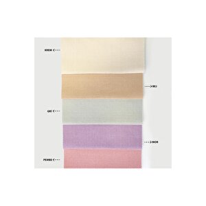 Keten Görünümlü Tek Kanat Fon Perde Acı Kahve