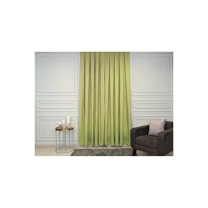 Çift Taraflı Tek Kanat Blackout Fon Perde Yeşil 140x260 cm