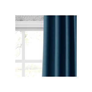 Blackout Karartma Tek Kanat Fon Perde Indigo Mavi 140x260 cm