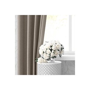 Blackout Karartma Tek Kanat Fon Perde Taş 220x260 cm