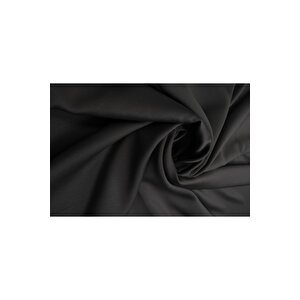 Çift Taraflı Blackout Ekstrafor Büzgülü Rustik Ve Kornişe Uyumlu Tek Kanat Fon Perde Siyah