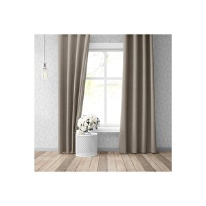 Blackout Karartma Tek Kanat Fon Perde Taş 50x270 cm 