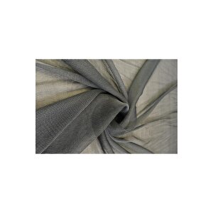 Murcia Dökümlü Tül Perde Pilesiz Antrasit