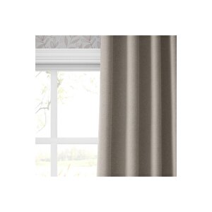 Blackout Karartma Tek Kanat Fon Perde Krem 350x260 cm