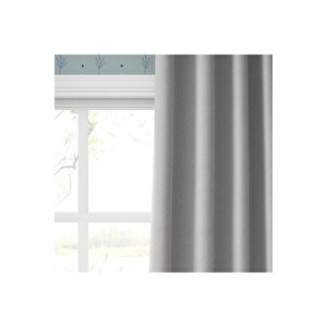 Blackout Karartma Tek Kanat Fon Perde Açık Gri 350x280 cm
