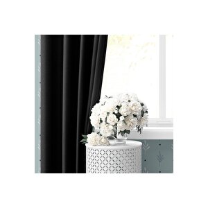 Blackout Karartma Tek Kanat Fon Perde Siyah 70x270 cm