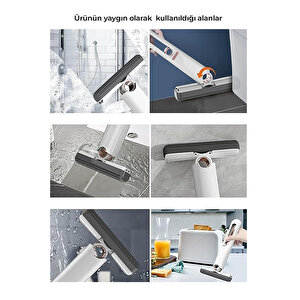 Taşınabilir Mini Mop Temizlik Paspası Ve Cam Silme Aparatı