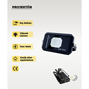 10w Ip66 Led Projektör (mavi Işık)