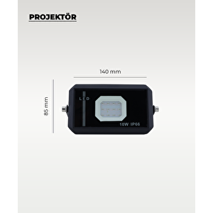 10w Ip66 Led Projektör (mavi Işık)