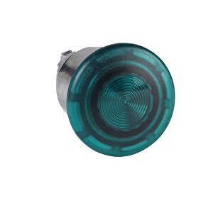 Electric Zb4bw433 Entegre Led İçin Yeşil Ø40 Işıklı Mantar Basmalı Düğme Başlığı Ø22 Yaylı Dönüş