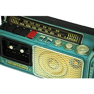 Himarry Dekoratif Metal Radyo Kumbara Vintage Biblo Hediyelik