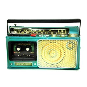 Himarry Dekoratif Metal Radyo Kumbara Vintage Biblo Hediyelik