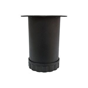 Tablalı Metal Dolap Masa Koltuk Kanepe Ayağı Çap: 60 Mm 10 Cm Texture Siyah