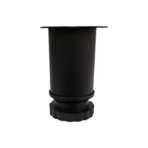Tablalı Metal Dolap Masa Koltuk Kanepe Ayağı Çap: 60 Mm 10 Cm Texture Siyah