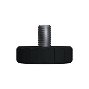 Çap 33 Mm Sıkma Baza Ayar Vidası Yükseltme Ayağı Tırtıllı M8 X 12 Mm 5 Adet