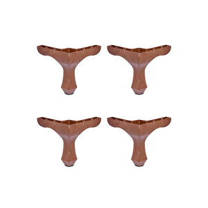 14 Cm Ceviz Lükens Ayak Ve Montaj Vidaları 4 Adet