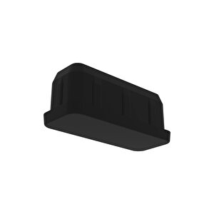 20x50 Mm Plastik Dikdörtgen Içe Geçme Profil Tapası Siyah 4 Adet
