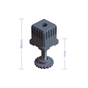 30x30 Gizli Ayarlı Rotil Ayak Takımı Gri