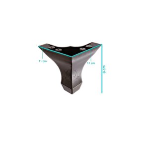 8 Cm Koç Lükens Dekoratif Mobilya Ayağı