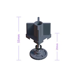 50x50 Gizli Ayarlı Rotil Ayak Takımı Gri