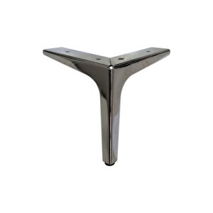 15 Cm Elegance Lüks Metal Mobilya Koltuk Baza Ayağı Gümüş