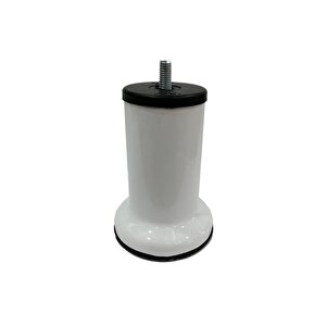 Mobilya Baza Ayağı 10 Cm Beyaz M8 Ince Diş