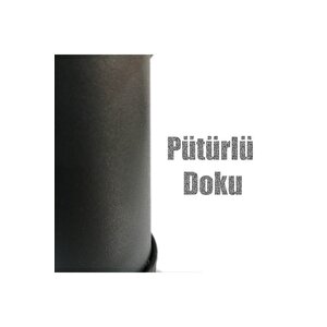 Tablalı Metal Baza Kanepe Dolap Tezgah Mobilya Ayağı Antrasit Gri 10 Cm Çap: 51 Mm