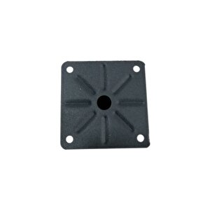 Tablalı Metal Baza Kanepe Dolap Tezgah Mobilya Ayağı Antrasit Gri 10 Cm Çap: 51 Mm