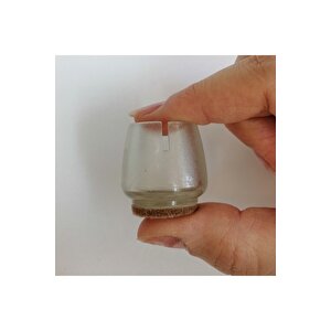 Sandalye Pabucu 4 Adet Şeffaf, Masa Sandalye Zemin Koruyucu 17 Mm - 21 Mm