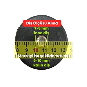 Mobilya Baza Ayağı 10 Cm Texture Siyah 3/8" Kalın Diş