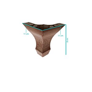 8 Cm Koç Lükens Dekoratif Mobilya Ayağı