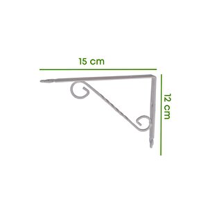 Ferforje Raf Altı Metal L Ayak - 15x12 Cm 2 Adet