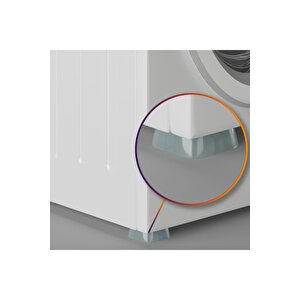 Çamaşır Makinesi Titreşim Önleyici Ayak Şeffaf 4 Adet