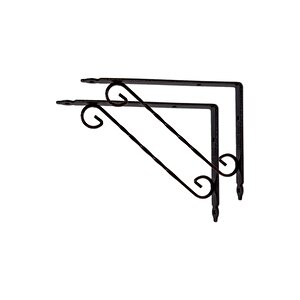 Ferforje Raf Altı Metal L Ayak - 15x12 Cm 2 Adet