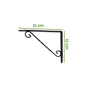 Ferforje Raf Altı Metal L Ayak - 15x12 Cm 2 Adet