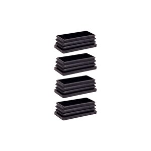 40x80 Mm Plastik Dikdörtgen Içe Geçme Profil Tapası Kutu 4 Adet