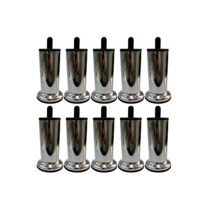 12 Cm Asena Pimli Metal Baza Kanepe Koltuk Ayağı 10 Adet