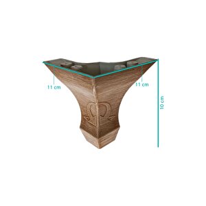 10 Cm Koç Lükens Dekoratif Mobilya Ayağı