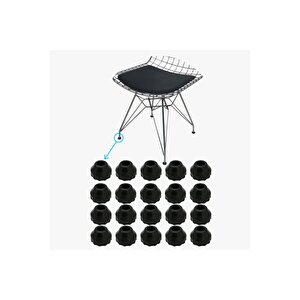 Tel Sandalye Masa Sehpa Ayak Pabucu 8 Mm 20 Adet