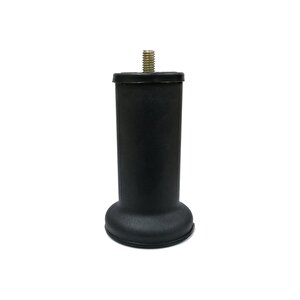 Mobilya Baza Ayağı 12 Cm Texture Siyah 3/8" Kalın Diş