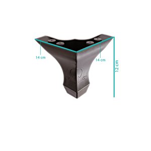 12 Cm Koç Lükens Dekoratif Mobilya Ayağı