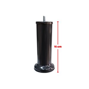 Baza Ayağı Koltuk Ayağı Kanepe Ayağı Antrasit Gri 15 Cm 3/8" Kalın Dişli