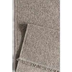 Vlora 4766 Jüt Hasır Bukle Örme Kilim Yolluk 80x500 cm
