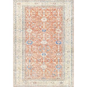 Konfor Halı Antico 2351 Pamuk Tabanlı Yıkanabilir Otantik Vintage Klasik Eskitme Halı